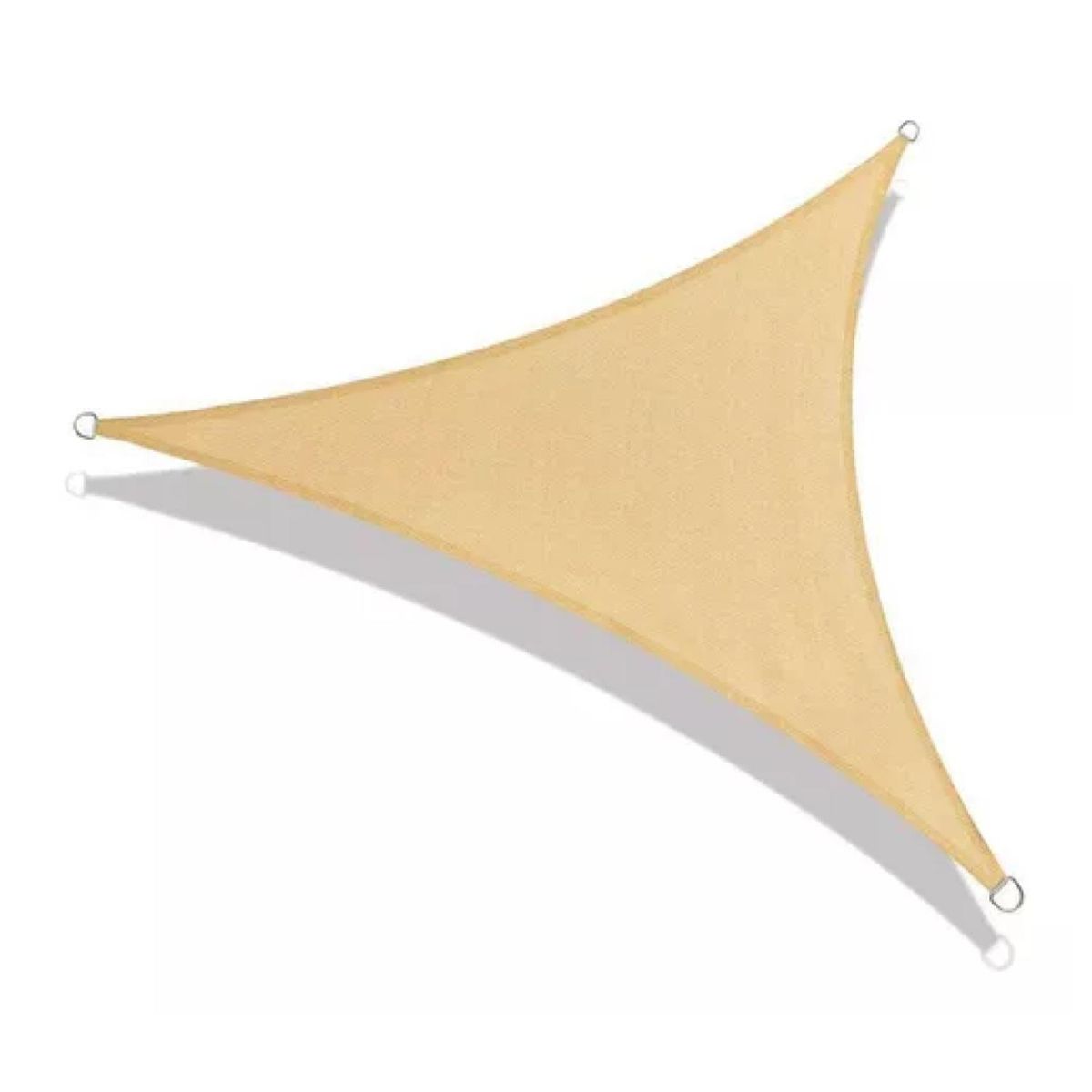 GENERICO - Toldo Vela Malla Sombreadora Triangular 450x450x450cm Malla Raschel