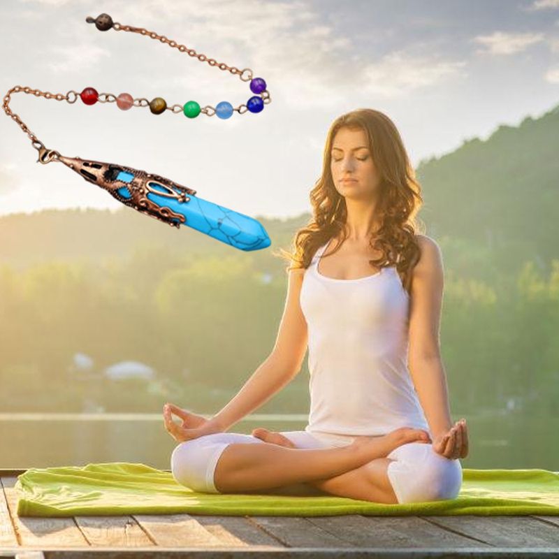 EDWINAYY - Adivinación De Chakra Colgante Cristal De Natural Cuarzo