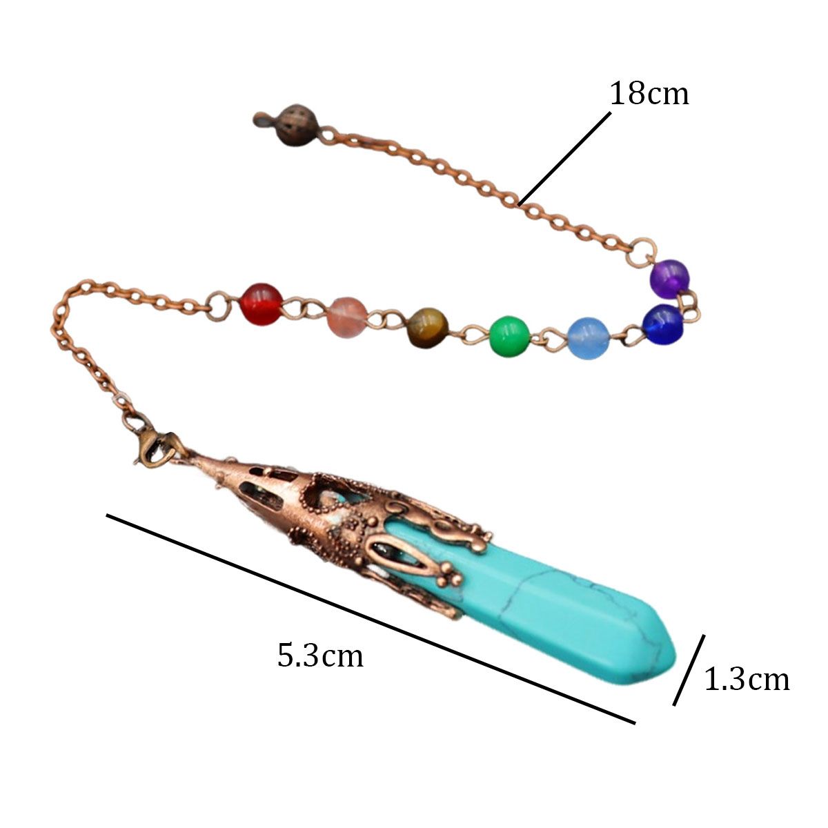 EDWINAYY - Adivinación De Chakra Colgante Cristal De Natural Cuarzo