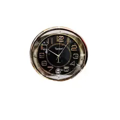 GENERICO - Reloj Pared Grande Redondo 42cm Mural Decorativo Silencioso Dorado