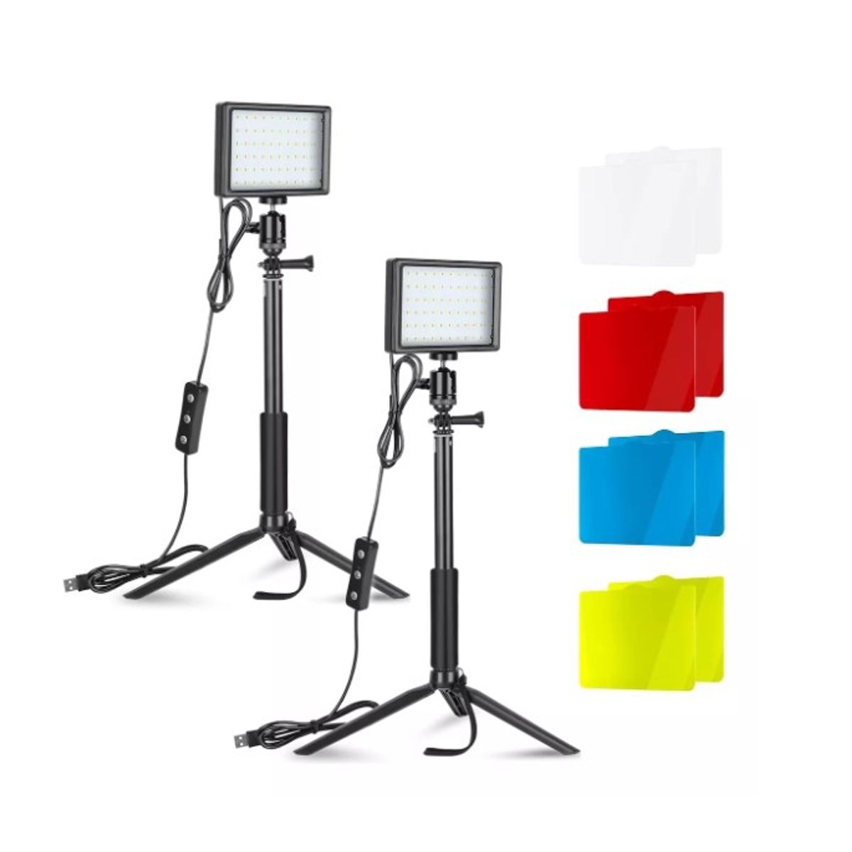 GENERICO - 2pcs Usb Led Kit Luz Video Iluminación Fotografía Regulable