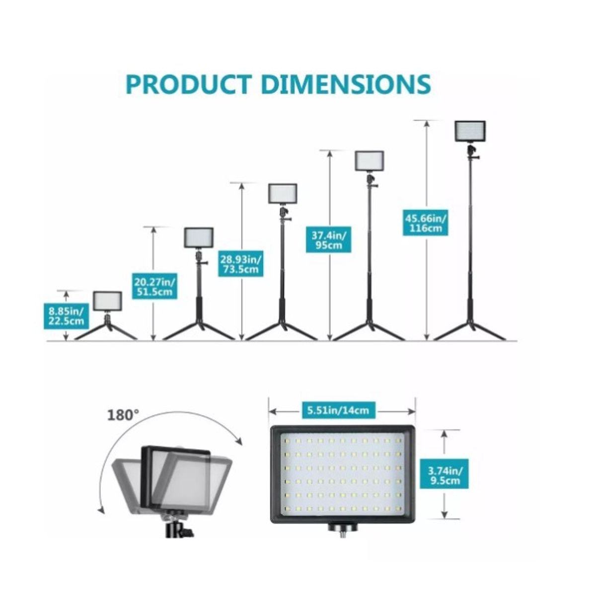 GENERICO - 2pcs Usb Led Kit Luz Video Iluminación Fotografía Regulable