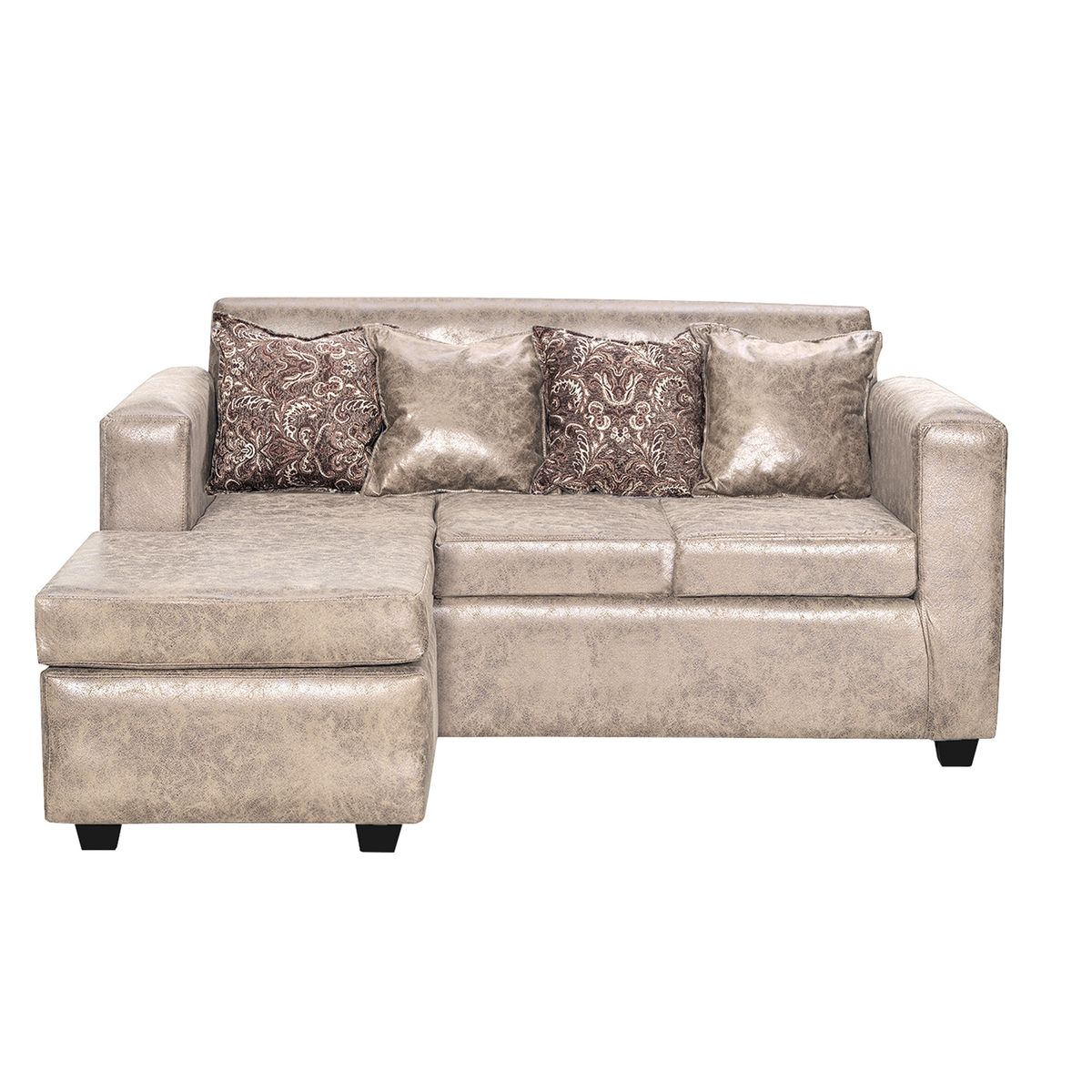 ADONIS LEUDH - Sofá Seccional Intercambiable Ezeiza Envejecido Beige