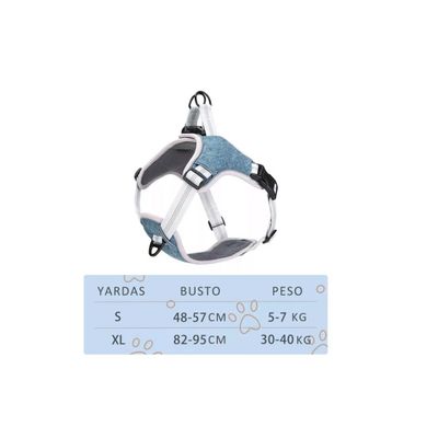 Imagen 2 del producto Arnés Anti Tirones Acolchados Para Perro Tallas S Azul