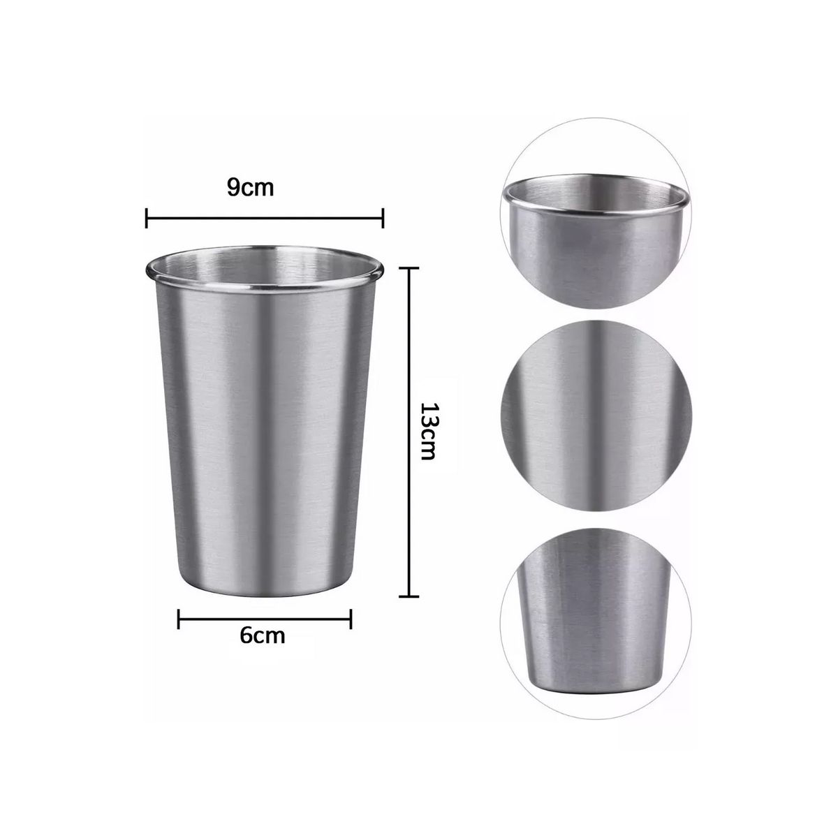 GENERICO - Set De Vasos 5 Unidades 500ml Para Cocteles, Cerveza