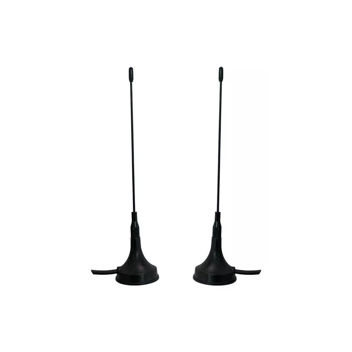 GENERICO - Pack X 2 Antena Hd Tv Digital Abierta Tvd Coaxial Con Iman
