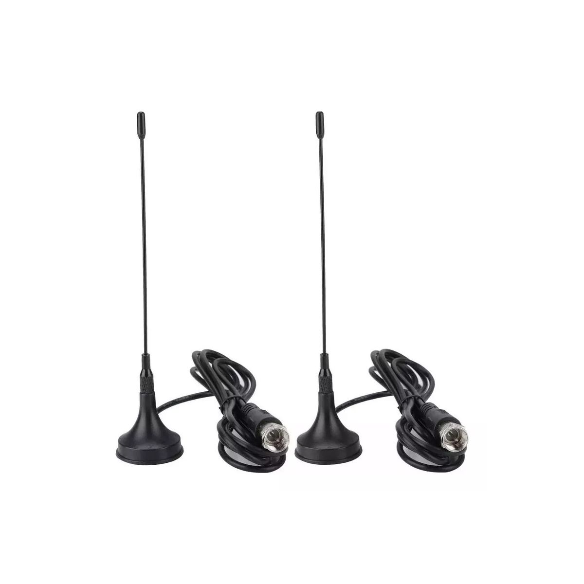 GENERICO - X2 Antena Hd Tv Digital Abierta Tvd Coaxial Con Iman