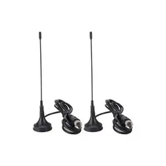 GENERICO - X2 Antena Hd Tv Digital Abierta Tvd Coaxial Con Iman