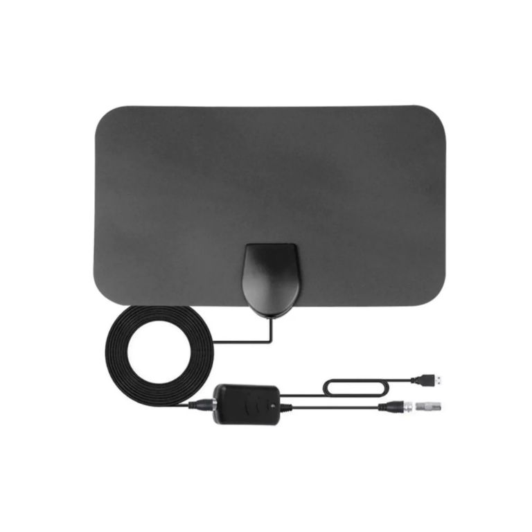 GENERICO Antena Tv Digital Hd Abierta Interior + Amplificador
