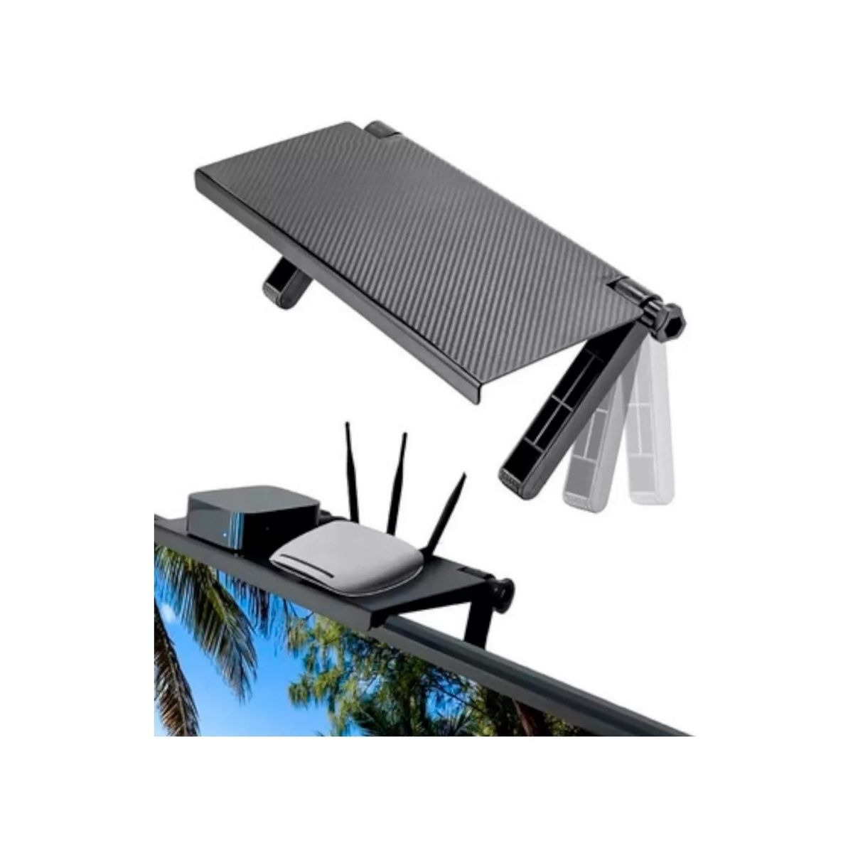 GENERICO - Soporte Tv Repisa Plegable Plataforma Televisor Ajustable