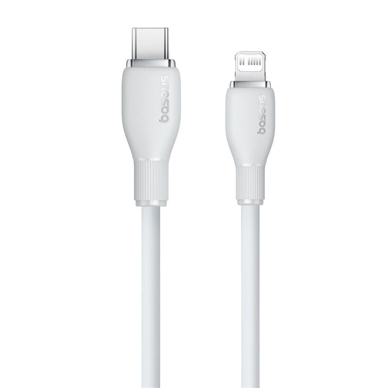 BASEUS - Cable de Carga Rápida Baseus Tipo C a Lightning de 150 cm - 20W Blanco