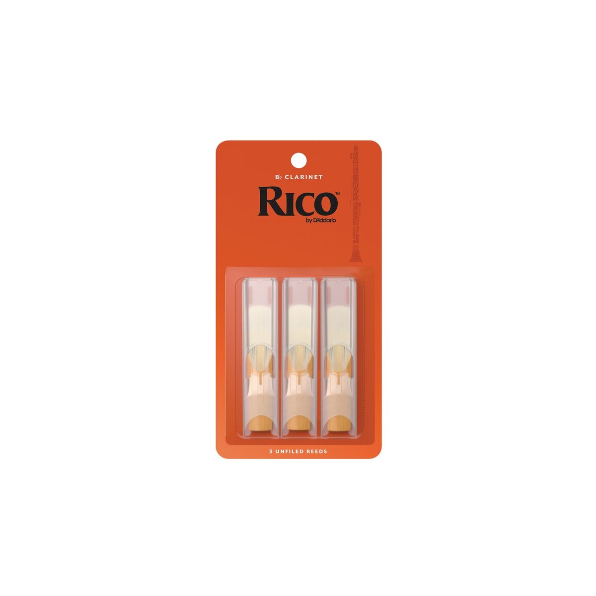 DADDARIO - Cañas Clarinete Bb 3.0 pack 3 Rico RCA0330 Daddario