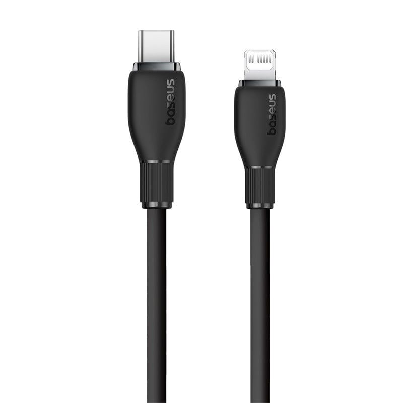 BASEUS - Cable de Carga Rápida Baseus Tipo C a Lightning de 200 cm - 20W Negro