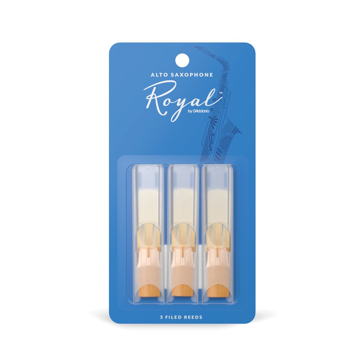 DADDARIO - Cañas Saxo Alto 2.5 pack 3 Royal RJB0325 Daddario