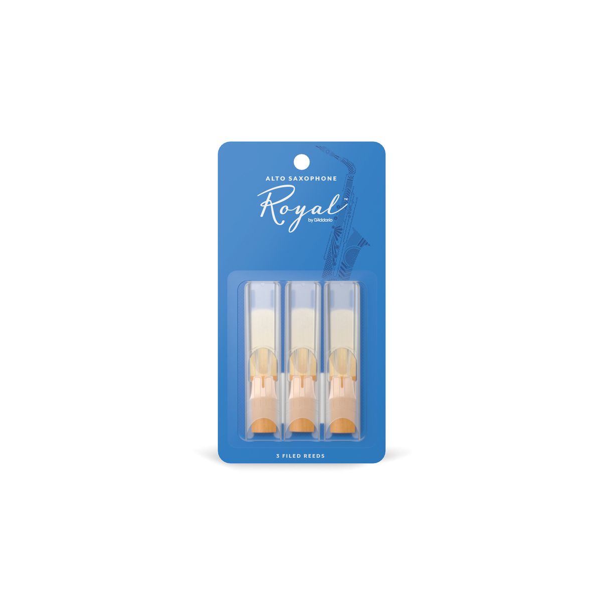 DADDARIO - Cañas Saxo Alto 2.5 pack 3 Royal RJB0325 Daddario