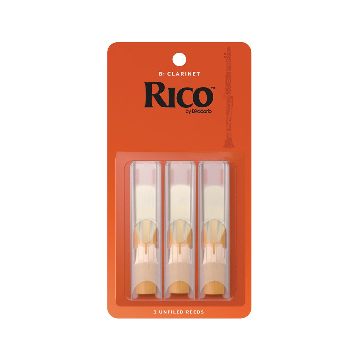 DADDARIO - Cañas Clarinete Bb 2.0 pack 3 Rico RCA0320 Daddario