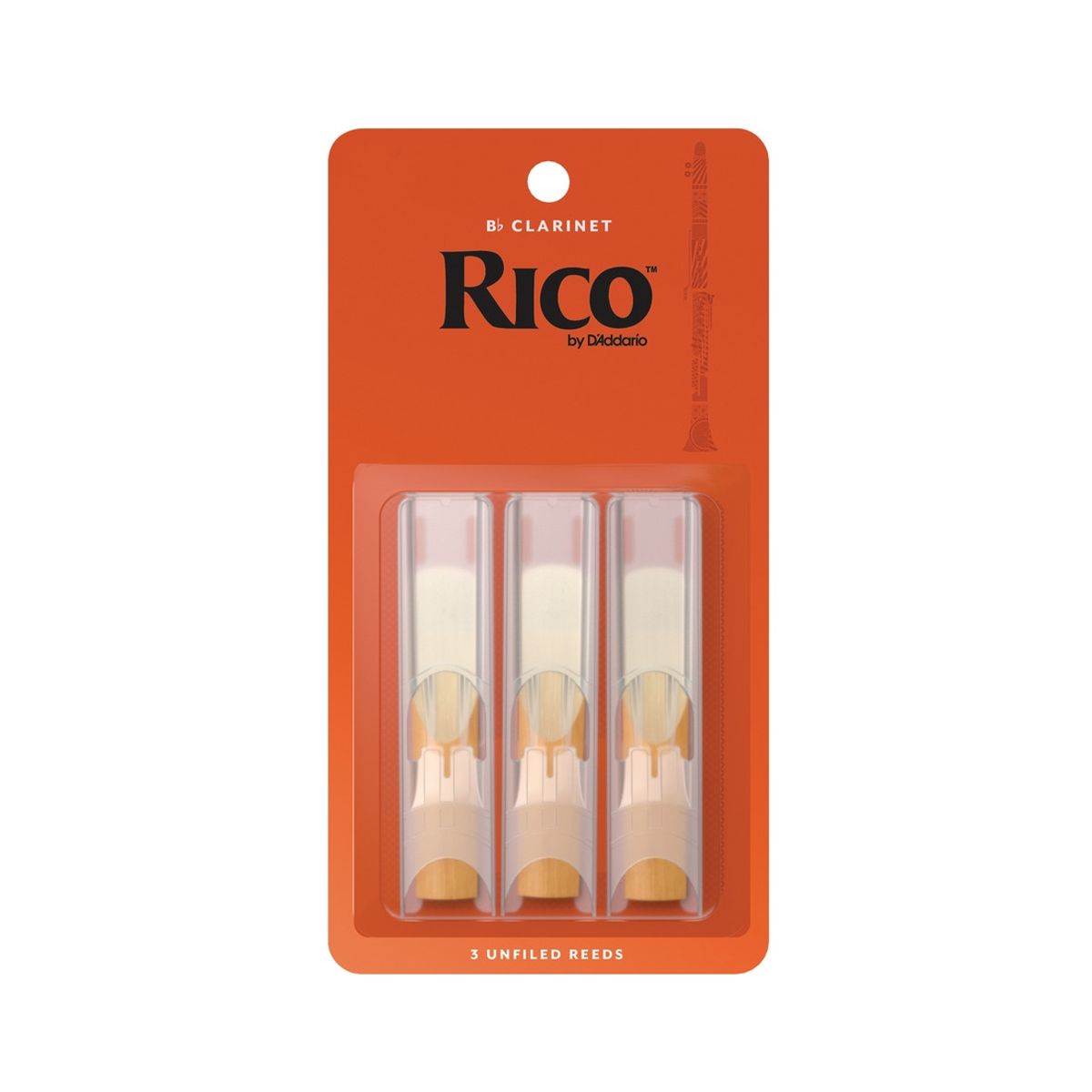 DADDARIO - Caña Clarinete Bb 2.5 pack 3 Rico RCA0325 Daddario