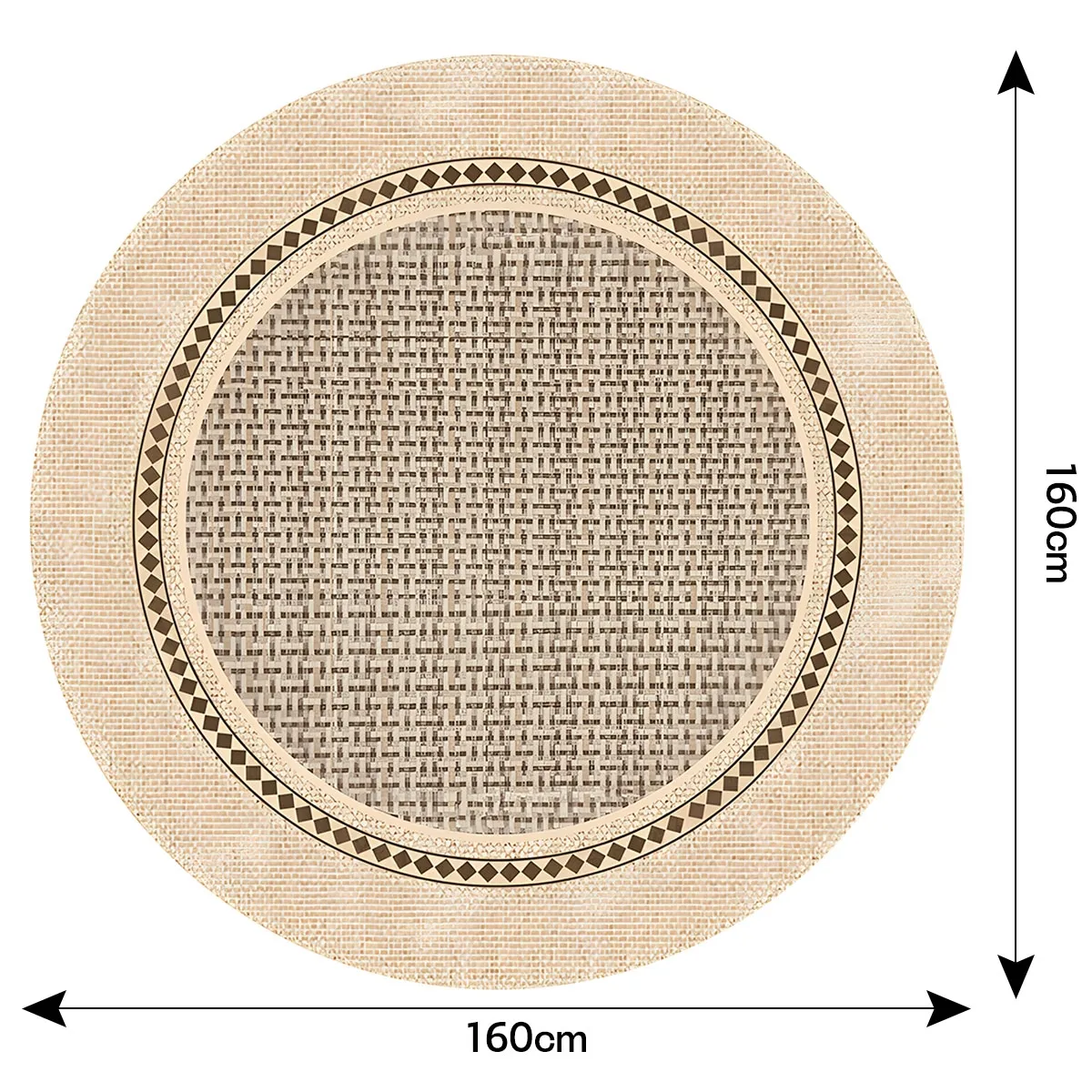 AIZO - Alfombras Grandes Suave Antideslizante160x160cm