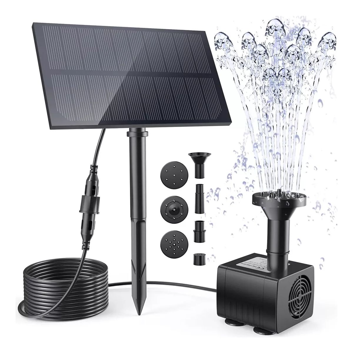 KUANGYE - Bomba De Agua Para Fuente 14w Panel Con Energía Solar Agua Sumergible