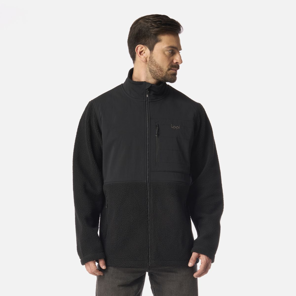 LIPPI - Chaqueta Hombre Glaciar Sherpa-Pro Jacket Negro Lippi