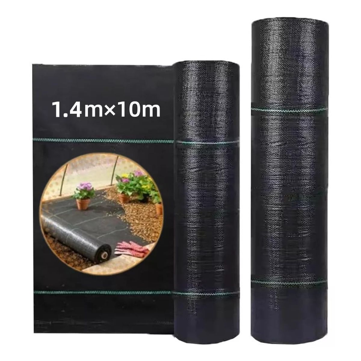 KUANGYE - Ground Cover O Malla Antimaleza Cubresuelo 140cm Ancho X 10m Largo-