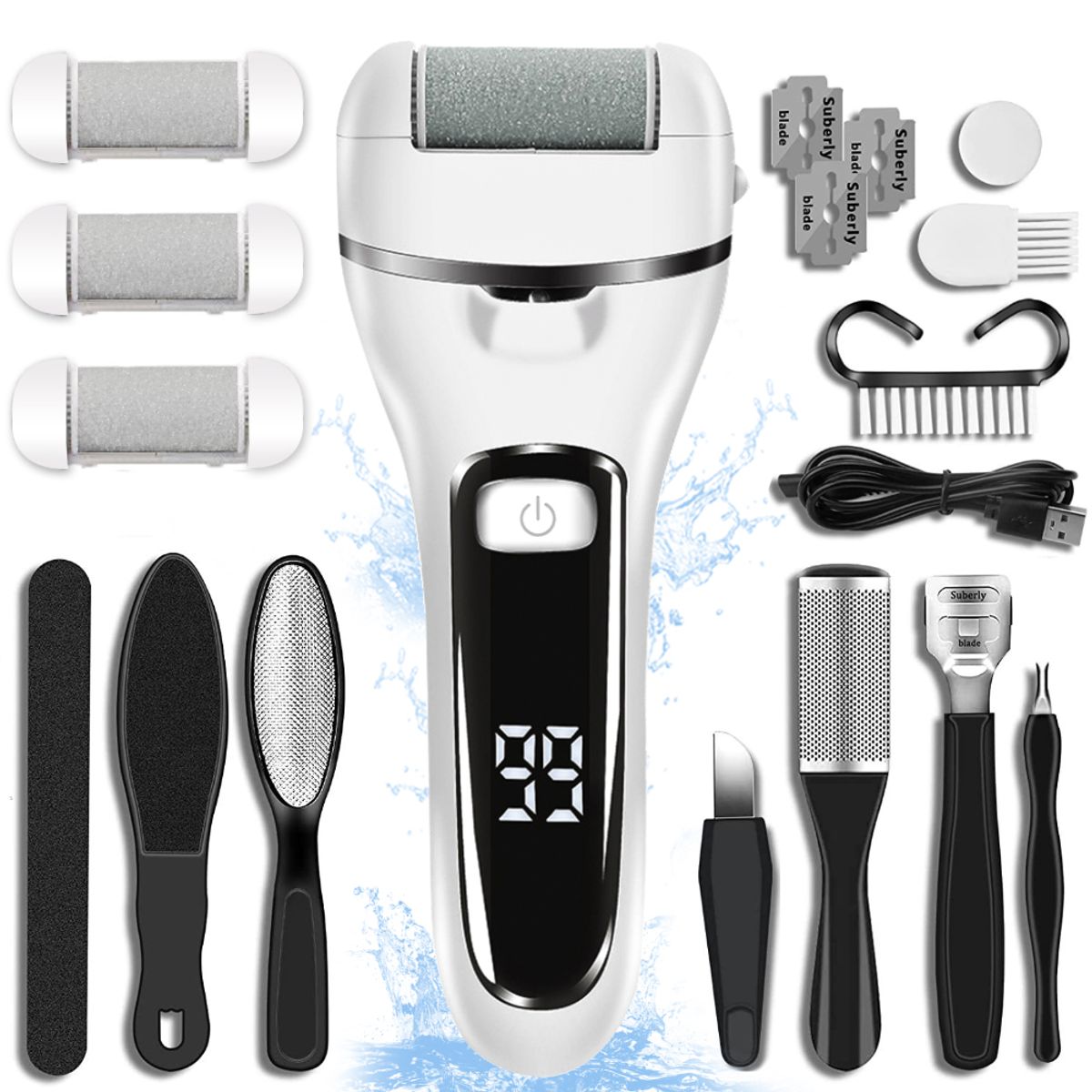 SLOWTON - Removedor Quita Callos Eléctrico Para Pie Recargable