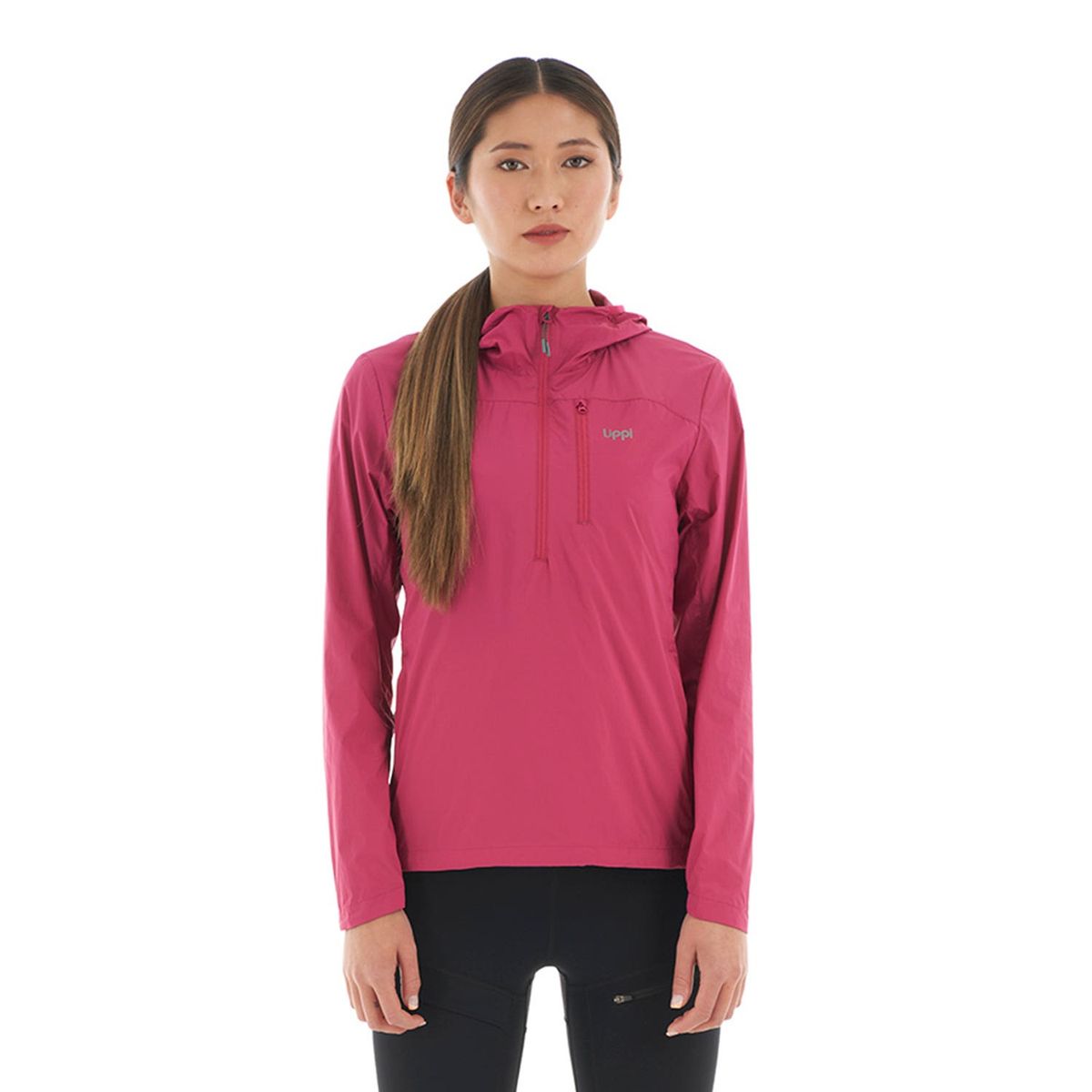 LIPPI - Chaqueta Mujer Spry WindBreaker 14 Zip Hoody Jacket Frambuesa Lippi