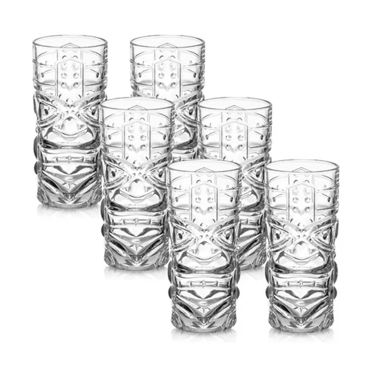 GENERICO - Vaso Tiki Set De 6 Unidades 420ml