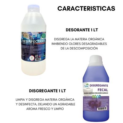 Imagen 2 del producto Baño Quimico Portatil 20 Litros Inodoro +2 Liquidos Limpieza