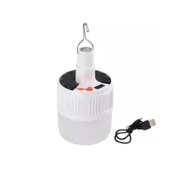 GENERICO - Lampara Recargable Luz Led Con Panel Para Recarga Solar