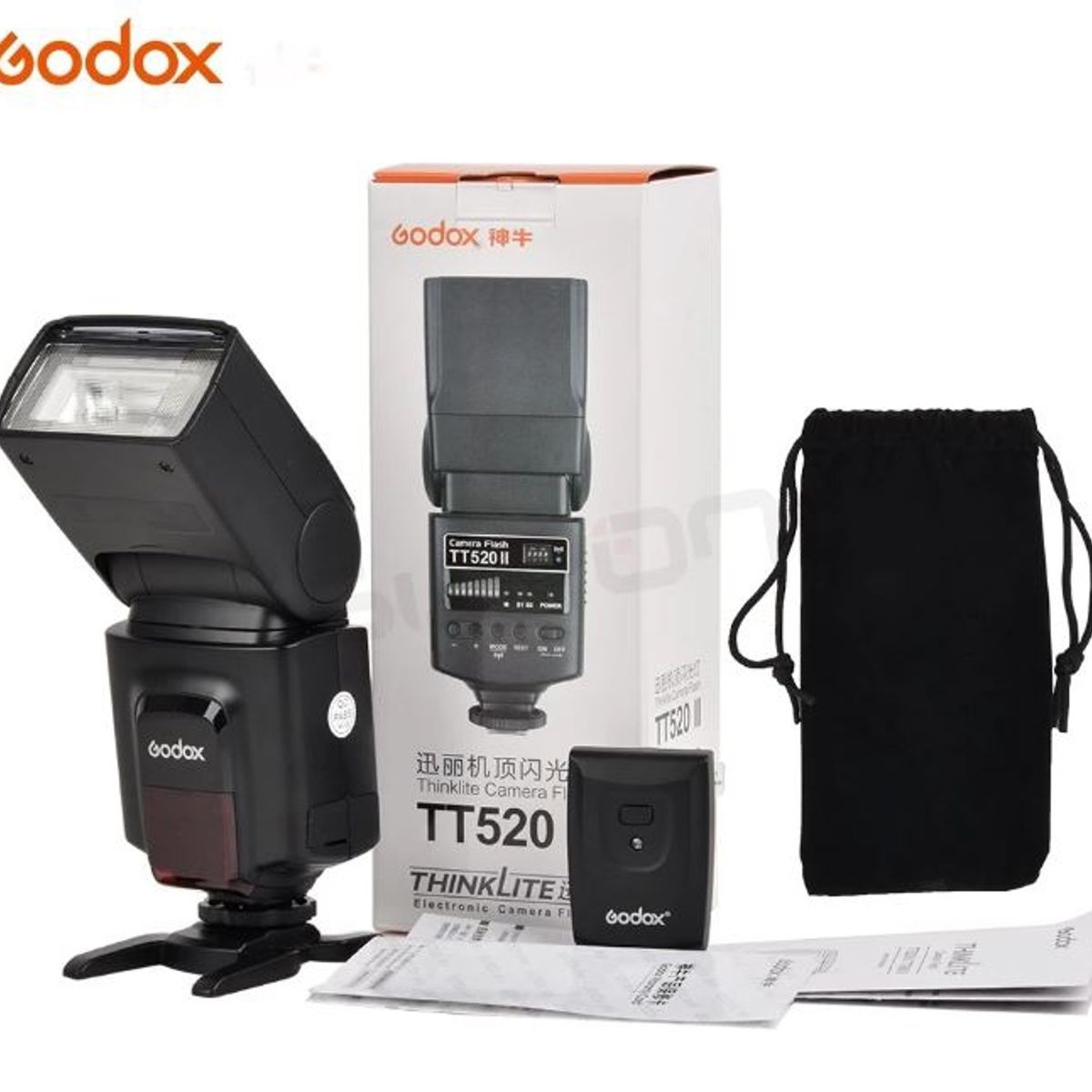 GENERICO - FLASH GODOX TT520II + TRANSMISOR MANUAL