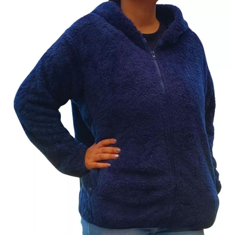 MPROPIA - Polerón Polar Corderito Peludo Mujer Invierno Colores 999