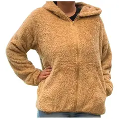 LOOK SHOP - Polerón Polar Corderito Peludo Mujer Invierno Colores 999