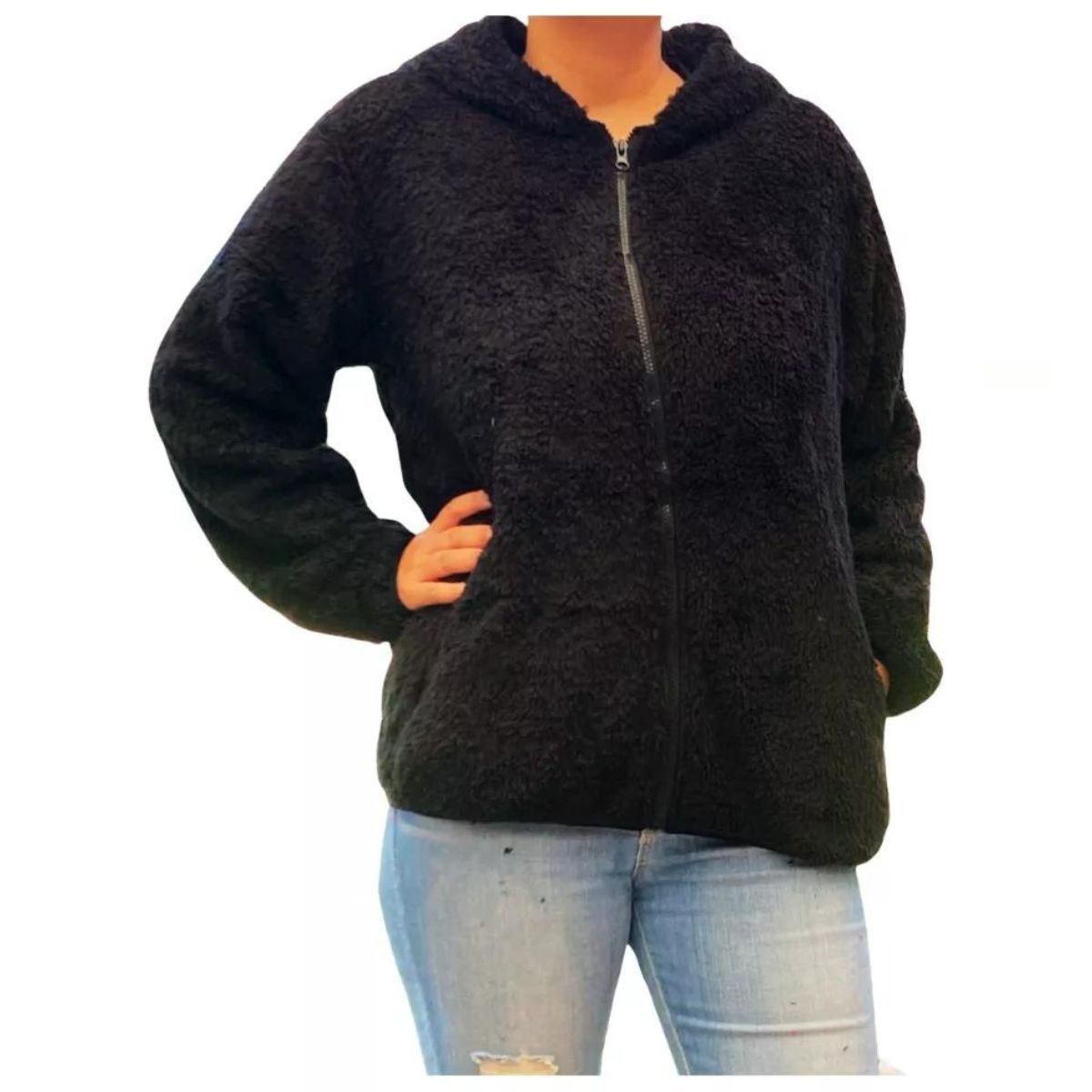 LOOK SHOP - Polerón Polar Corderito Peludo Mujer Invierno Colores 999