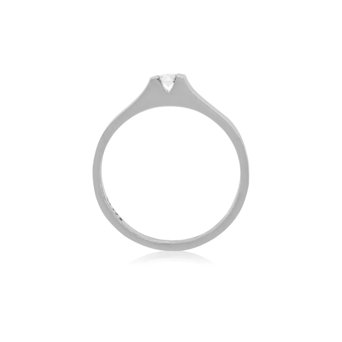 JB JOYAS BARON - Anillo Compromiso Oro Blanco 18kt  Nantes 1x6ptos Diamante