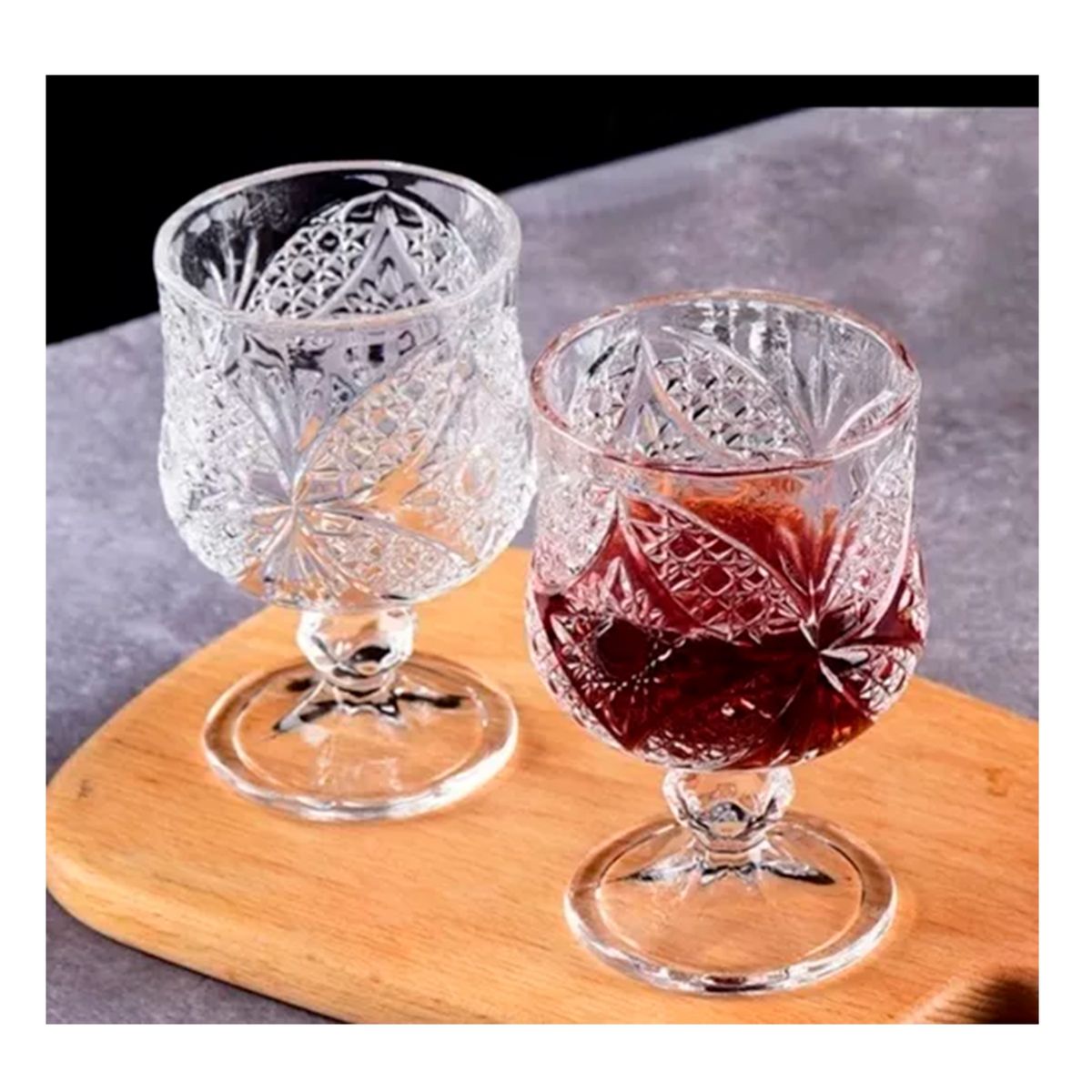 GENERICO - Set 6 Copas Pequeñas Texturadas