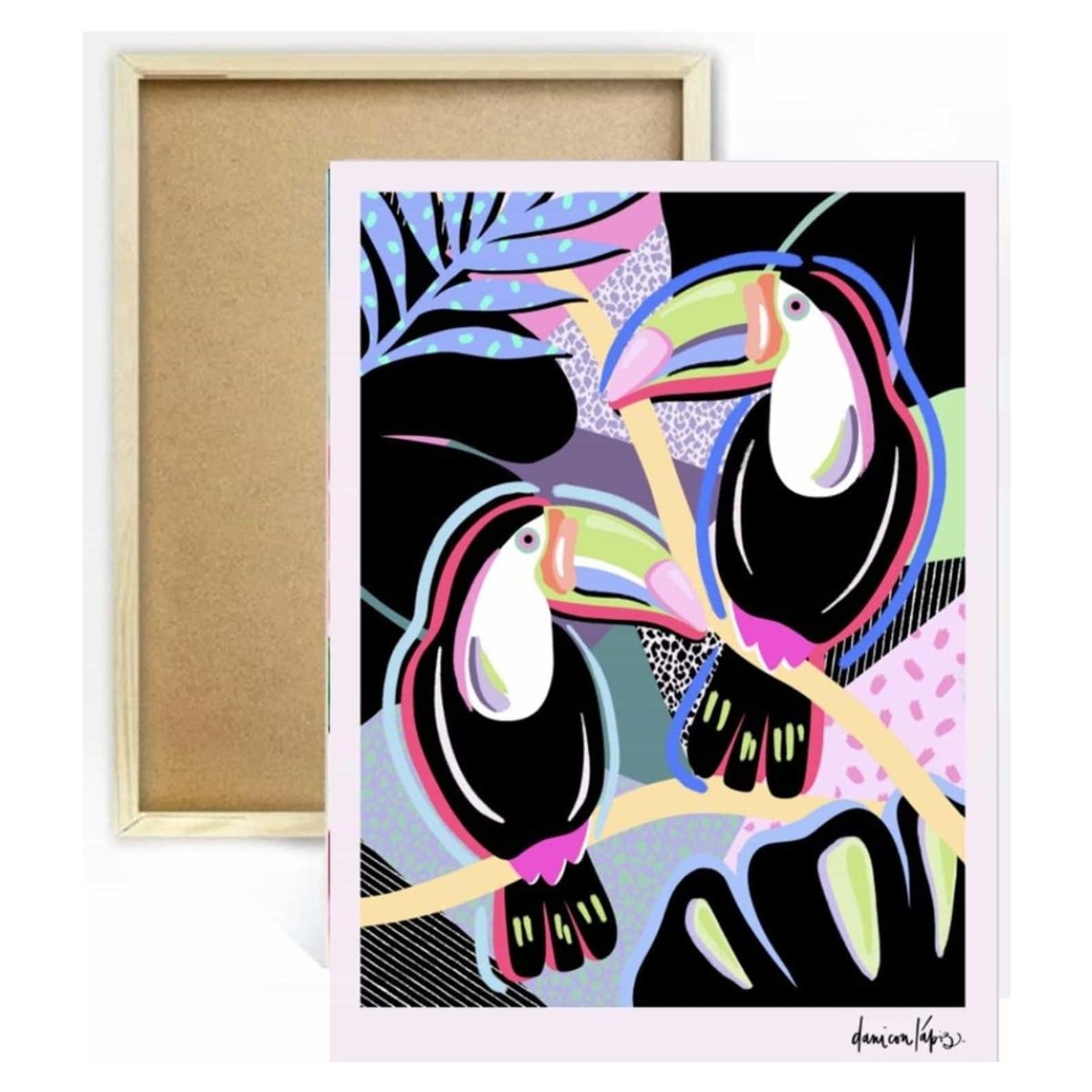 ARTE CONSENTIDO - Pintura con diamantes Tucanes by Daniconlápiz