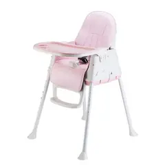 CHITINES - Silla De Comer Bebé - 3 En 1 Rosada[Caja Abierta SIN USO]
