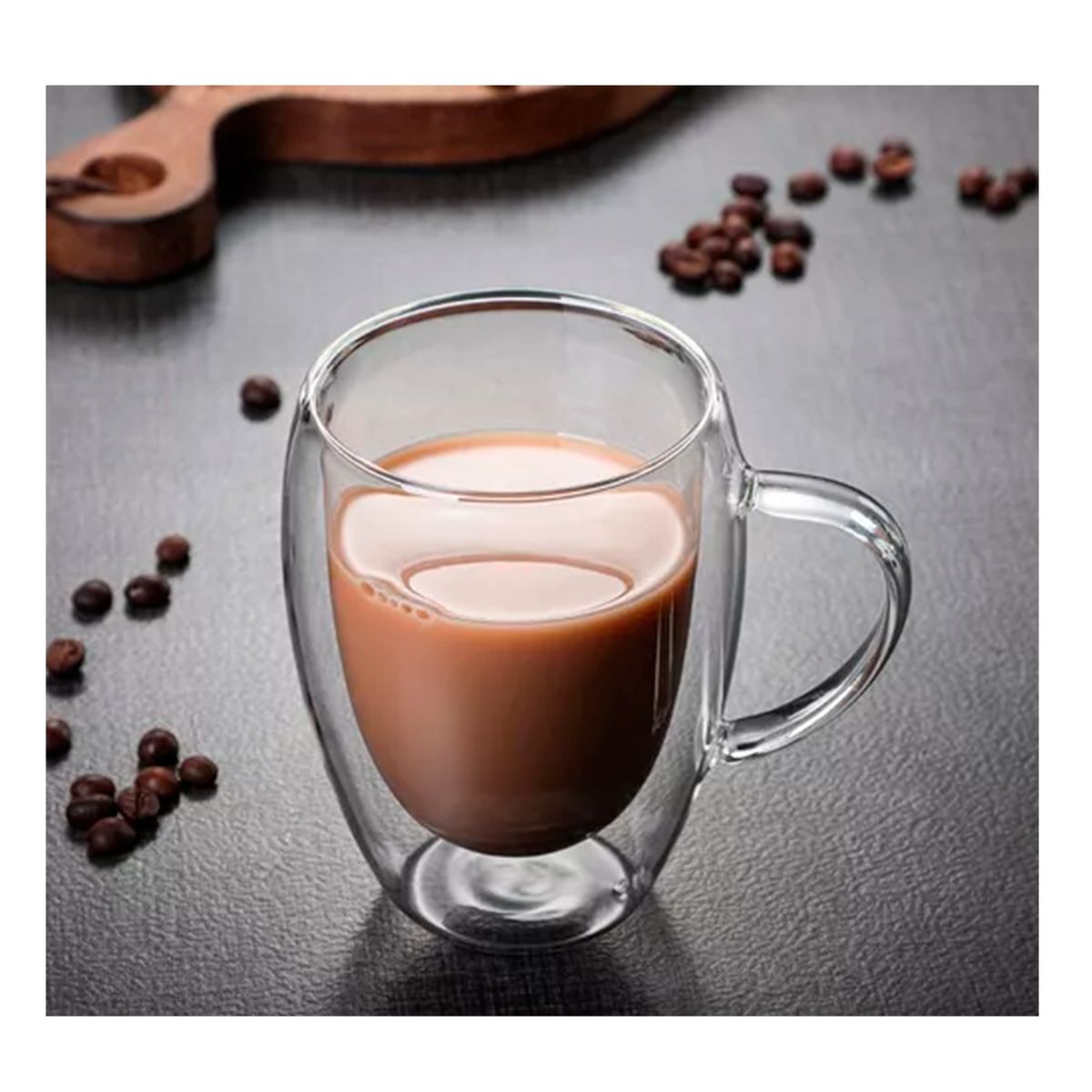 GENERICO - Taza Te Doble Pared 350ml Frio Caliente