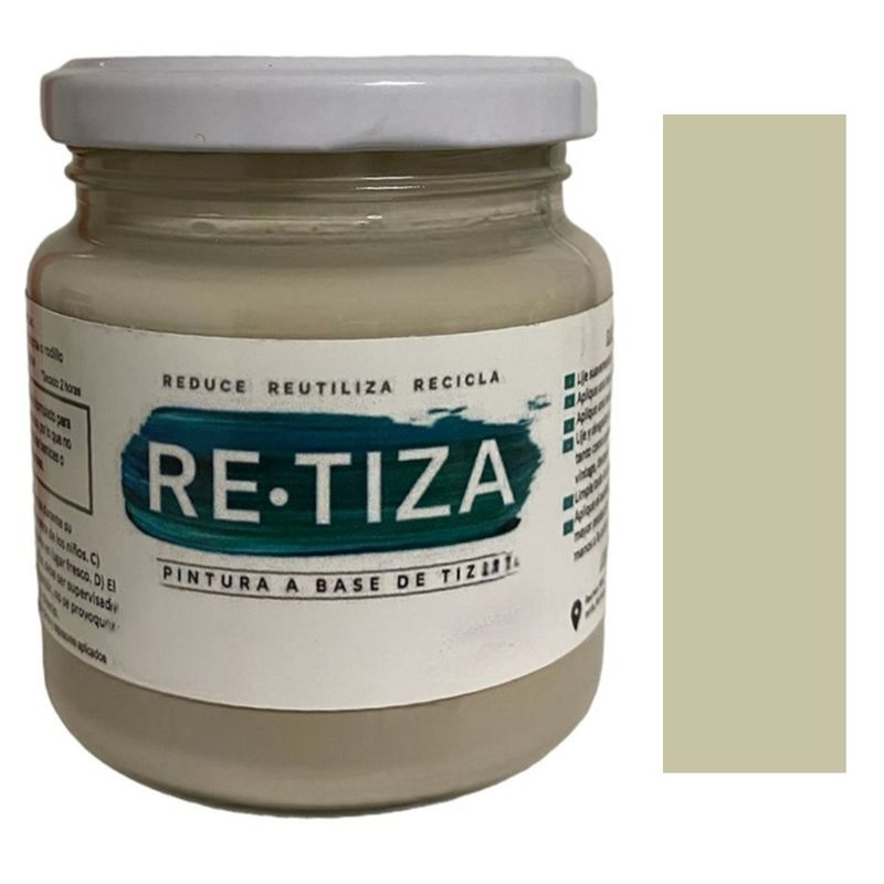 RETIZA - BLANCO ARENA  250 grs. Pintura Tiza al agua decorativa vintage