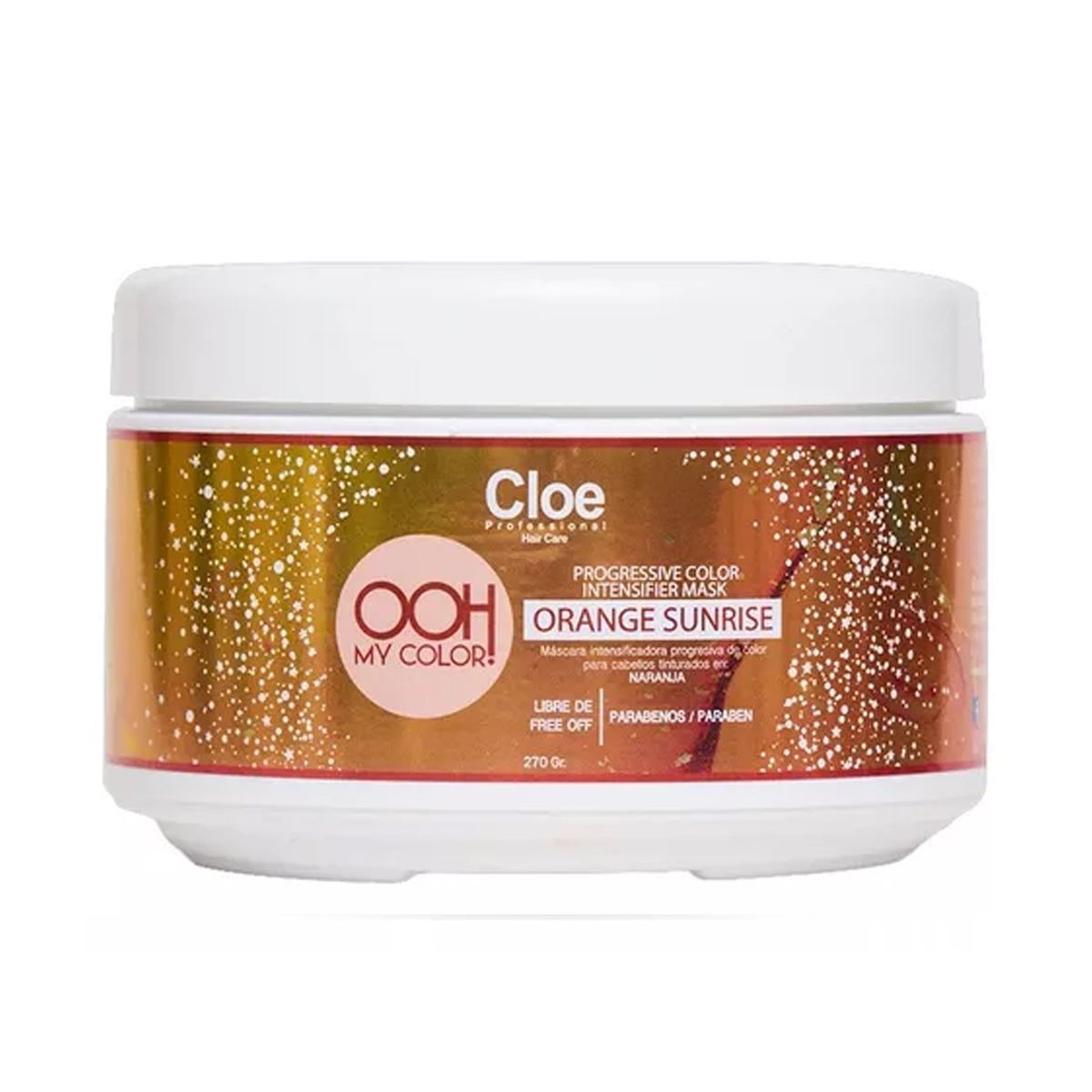 CLOE - Mascara Ooh My Color Orange Sunrise 270g Cloe Profesional.-