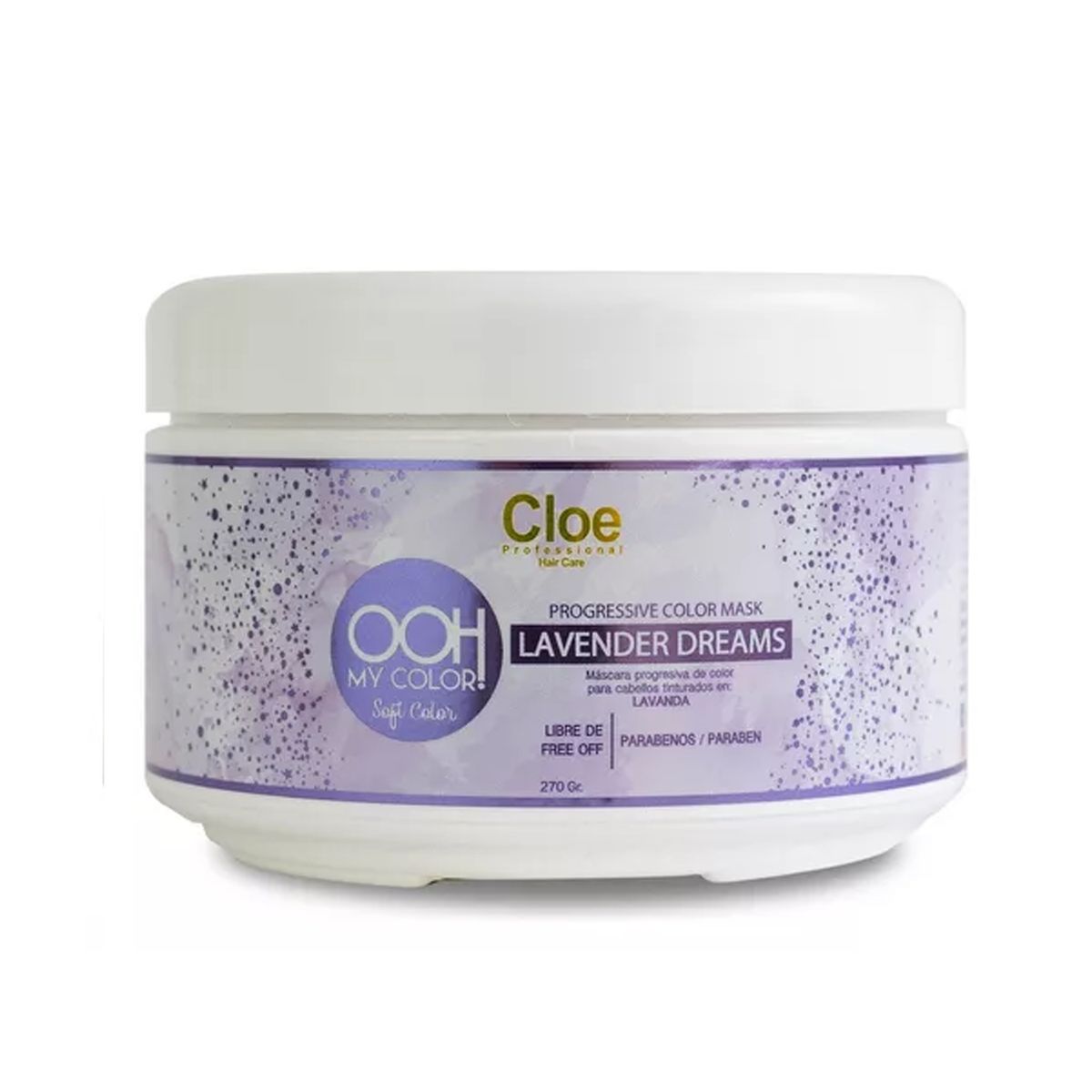 CLOE - Mascara Ooh My Color lavender Dreams 270g Cloe Profesional.-