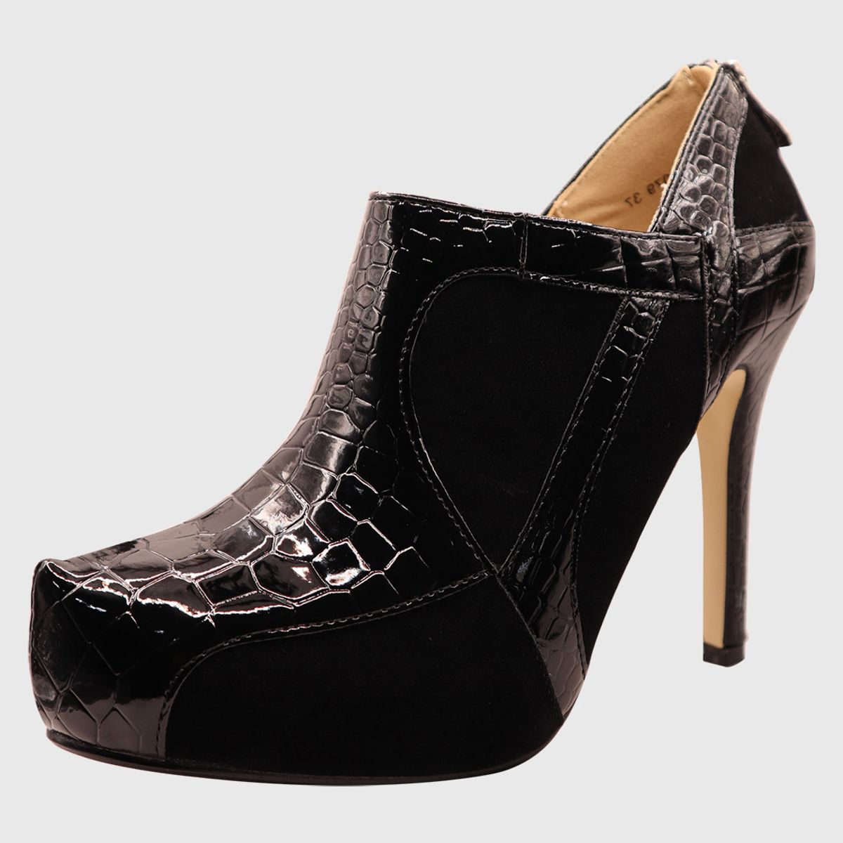 DINASTELLA - Botin taco aguja Negro