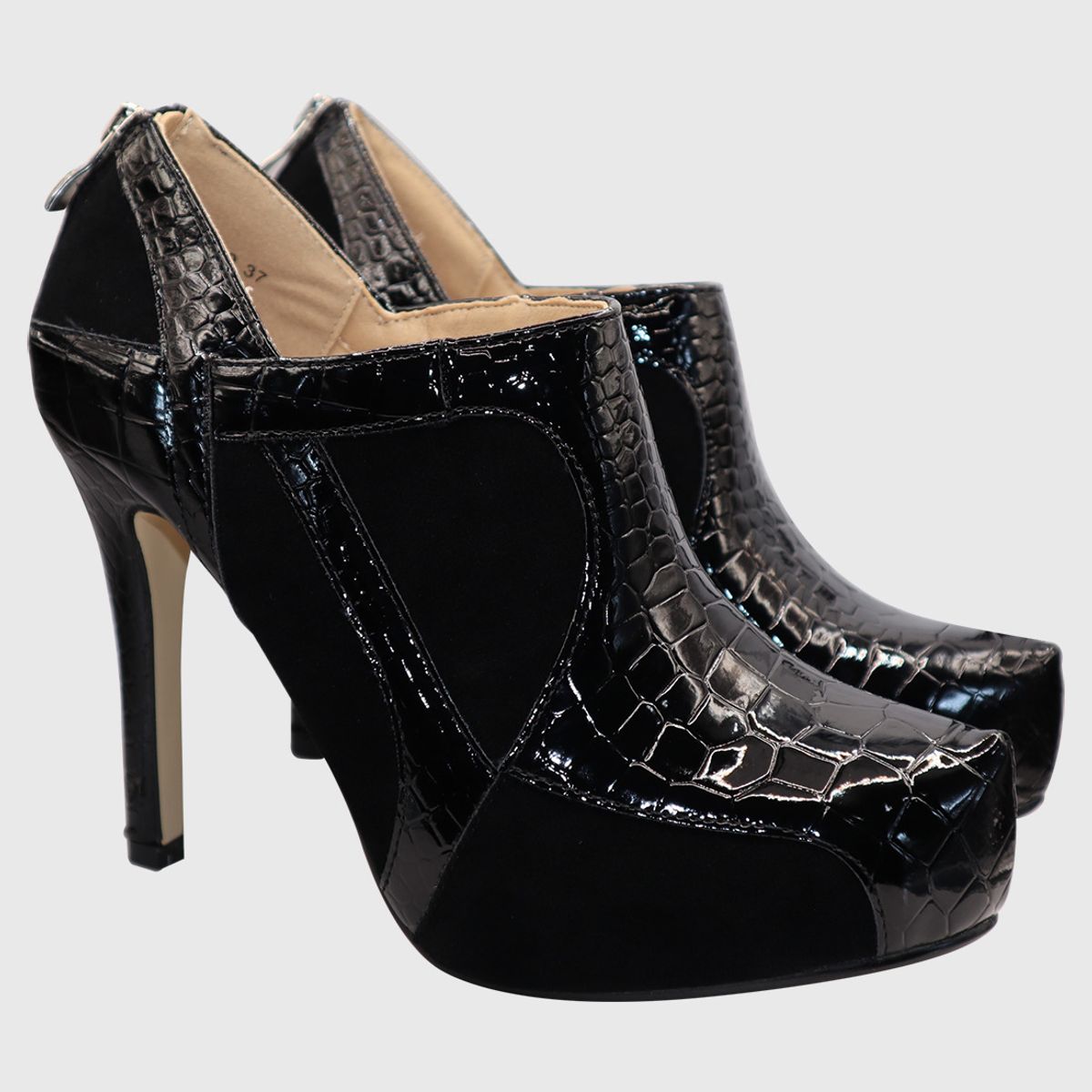 DINASTELLA - Botin taco aguja Negro