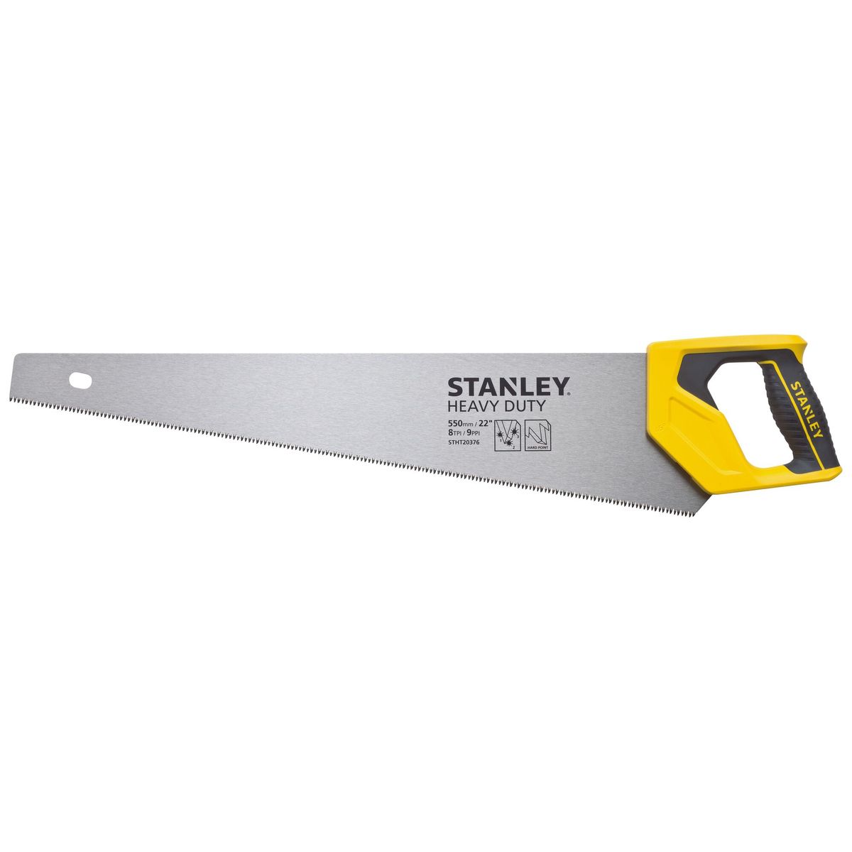 STANLEY - Serrucho 22 (550mm) Trabajo Pesado Stht20376-la