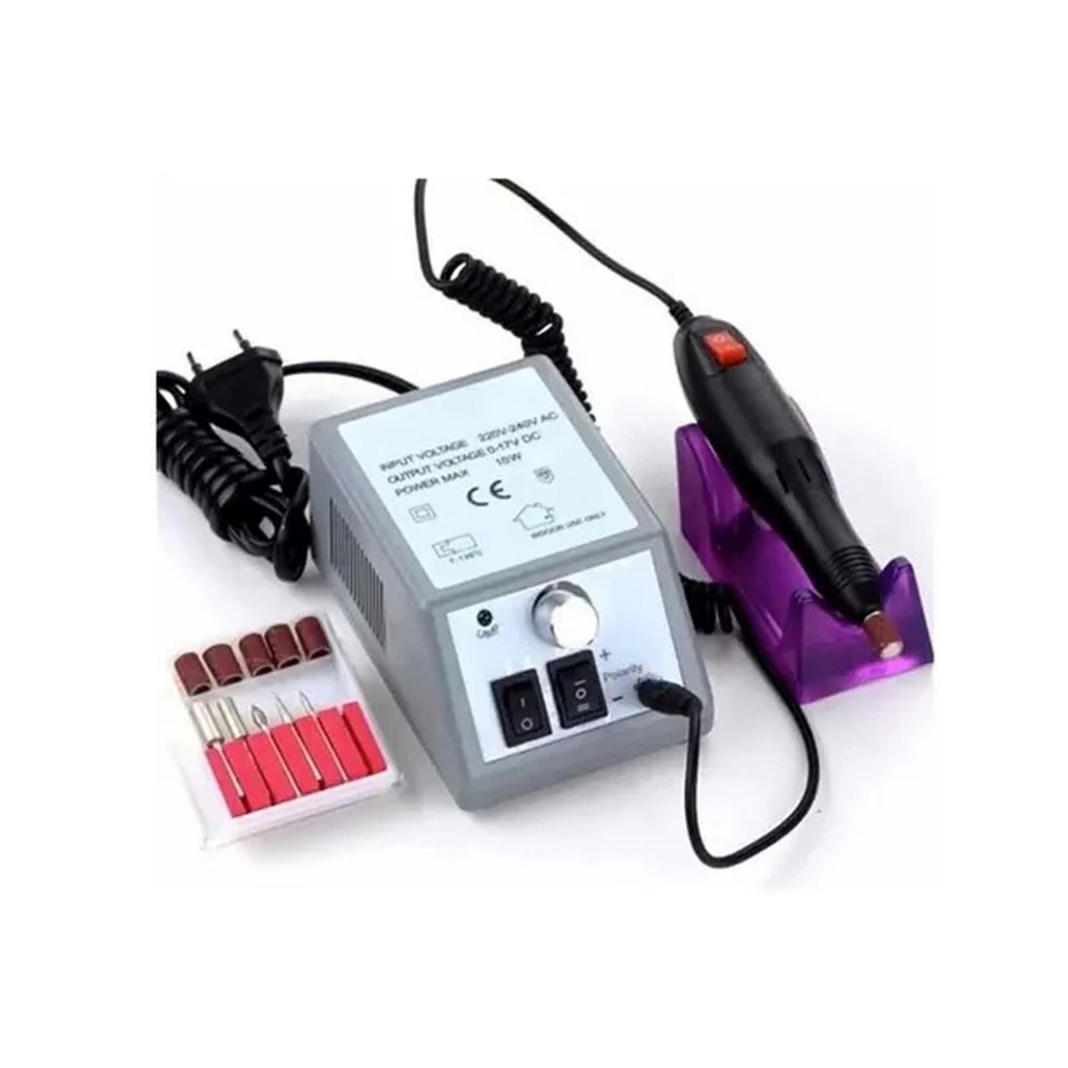 GENERICO - Torno Manicure Profesional Eléctrico Con Potenciador - SC