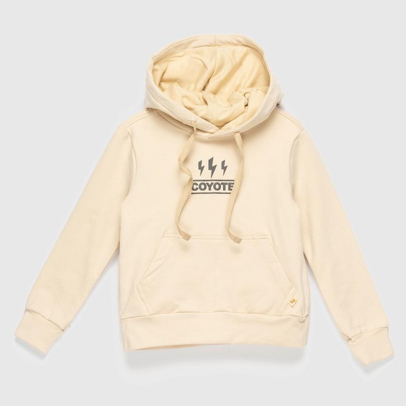 COYOTE KIDS - Polerón beige rayos algodón peruano - Beige