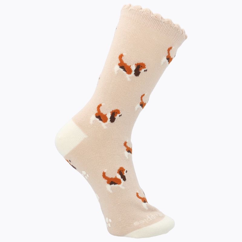 HUSH PUPPIES - Calcetín Algodón Niña Basset Rosado HUSH PUPPIES