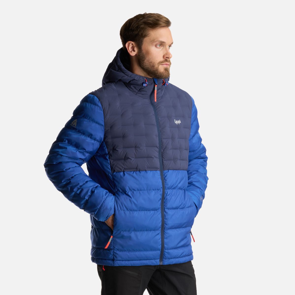 LIPPI - Chaqueta Hombre Bazpur EVO Down Hoody Jacket Azul Marino Lippi