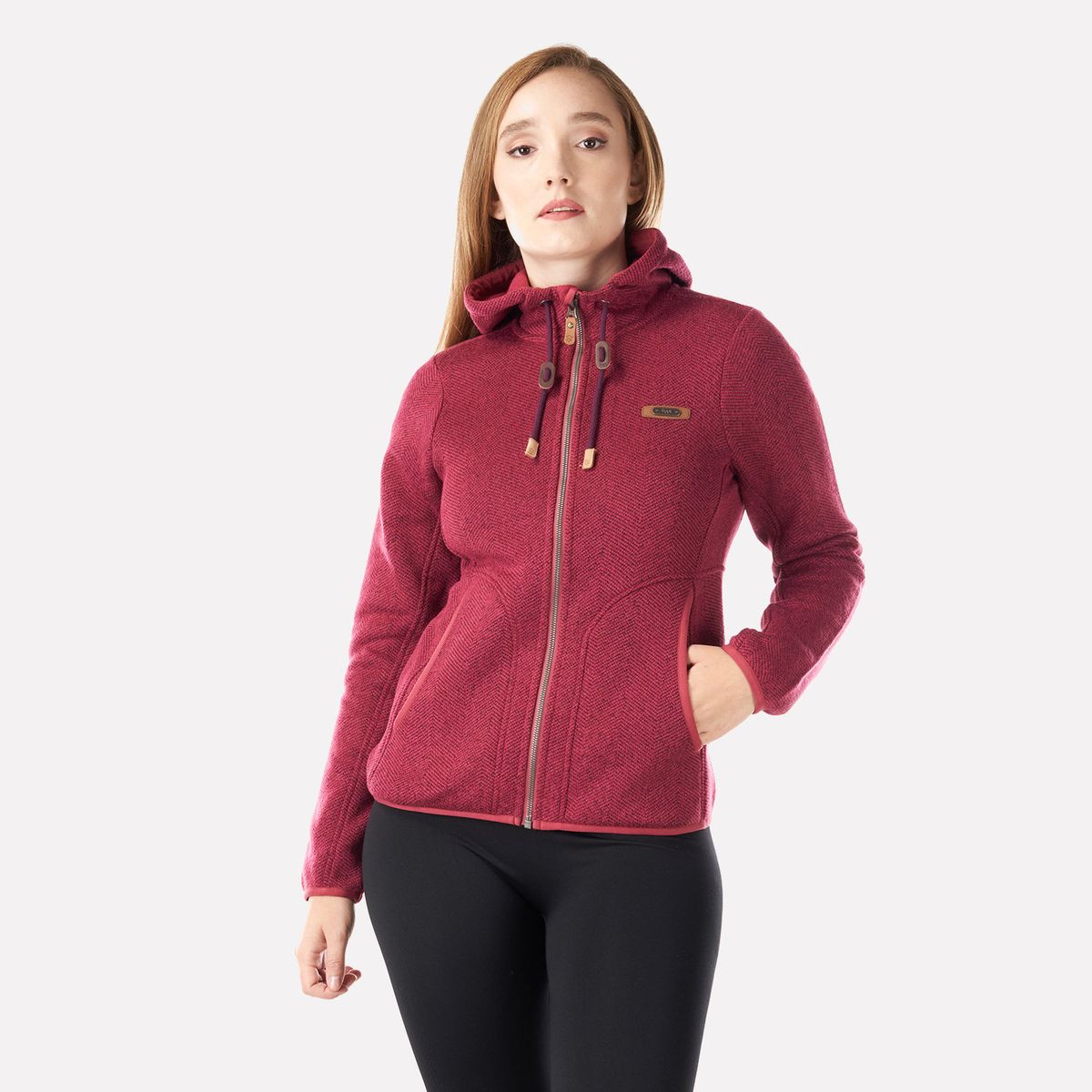 LIPPI - Chaqueta Mujer Alamo Blend-Pro Hoody Jacket Rosa Oscuro Lippi